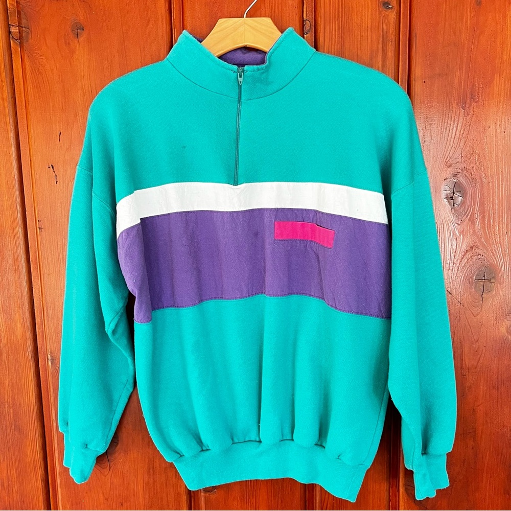 Vintage teal sweatshirt